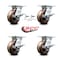 Service Caster 5 Inch High Temp Phenolic Caster Set with Roller Bearing 4 Brake 2 Swivel Lock SCC-35S520-PHRHT-SLB-BSL-2-SLB-2 - alternate 4